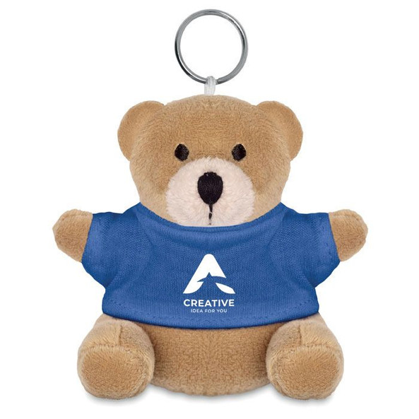 GiftRetail MO8253 - NIL Adorable Teddy Bear Plush Key Ring with Cotton T-Shirt