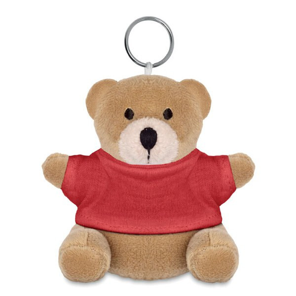 NIL Adorable Teddy Bear Plush Key Ring with Cotton T-Shirt - GiftRetail MO8253