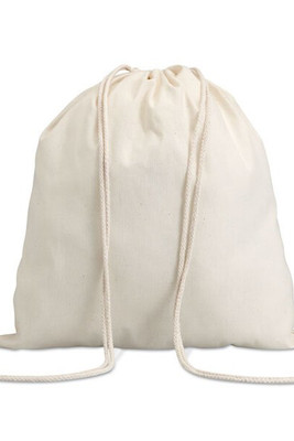 HUNDRED Eco-Friendly 100% Cotton Drawstring Bag 37x41CM - GiftRetail MO8337