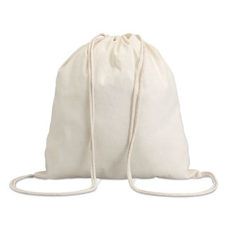 HUNDRED Eco-Friendly 100% Cotton Drawstring Bag 37x41CM - GiftRetail MO8337