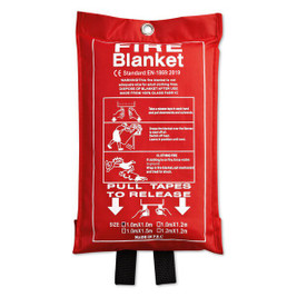 GiftRetail MO8373 - BLAKE Premium Glass Fibre Fire Blanket with PVC Pouch