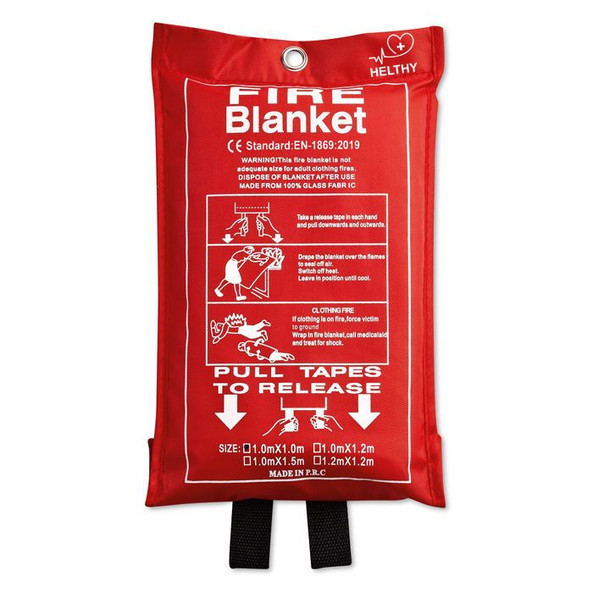 GiftRetail MO8373 - BLAKE Premium Glass Fibre Fire Blanket with PVC Pouch