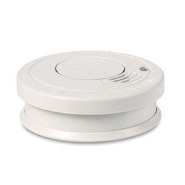 GiftRetail MO8426 - NONSMOKE Compact Battery-Operated Smoke Detector with Light