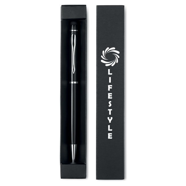 GiftRetail MO8476 - EDUAR Premium Aluminium Twist Stylus Pen with Paper Box