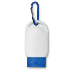 GiftRetail MO8512 - SUNCARE Zonbescherming Lotion met Handige Karabijnhaak