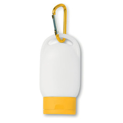 GiftRetail MO8512 - SUNCARE Praktische Sonnencreme mit Karabiner SPF25