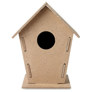 WOOHOUSE DIY Wooden Bird House Kit for Garden Birds - GiftRetail MO8532