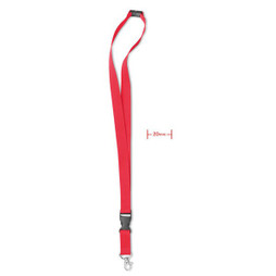 GiftRetail MO8595 - LANY Turvallinen Metallikoukullinen Lanyard 20 mm