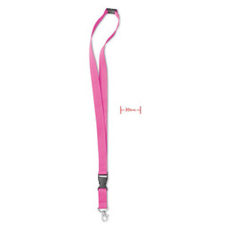GiftRetail MO8595 - LANY Turvallinen Metallikoukullinen Lanyard 20 mm