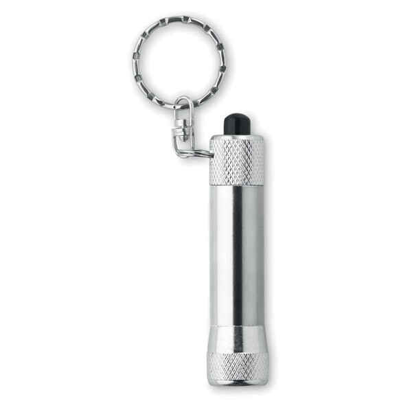 ARIZO Compact Aluminium LED Torch with Key Ring - GiftRetail MO8622