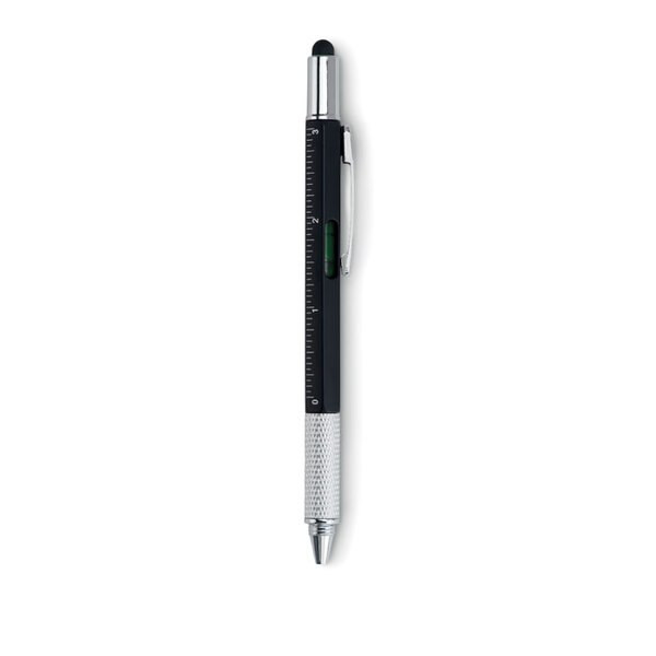 TOOLPEN Multifunctional Spirit Level Pen with Ruler and Screwdrivers - GiftRetail MO8679