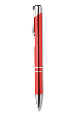 BERN Elegant Aluminium Push Button Pen with Blue Ink - GiftRetail MO8893
