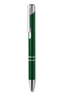 BERN Elegant Aluminium Push Button Pen with Blue Ink - GiftRetail MO8893