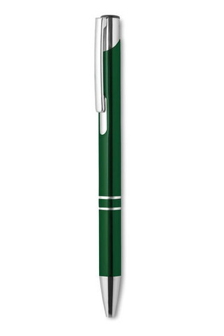 BERN Elegant Aluminium Push Button Pen with Blue Ink - GiftRetail MO8893