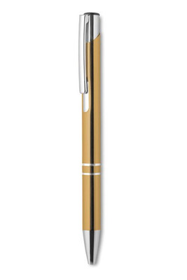 BERN Elegant Aluminium Push Button Pen with Blue Ink - GiftRetail MO8893