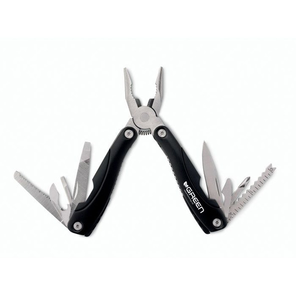 GiftRetail MO8914 - ALOQUIN Stainless Steel 9-in-1 Foldable Multi-Tool Knife