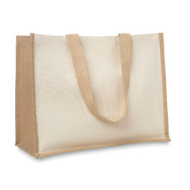 GiftRetail MO8967 - CAMPO DE FIORI Eco-Friendly Reusable Jute Cloth Shopping Bag