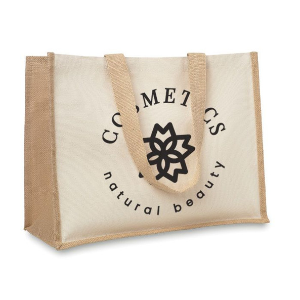 GiftRetail MO8967 - CAMPO DE FIORI Eco-Friendly Reusable Jute Cloth Shopping Bag