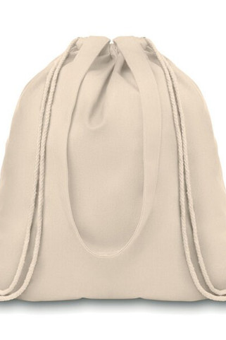 MOIRA Eco-Friendly Canvas Tote with Drawstring Closure - GiftRetail MO9040