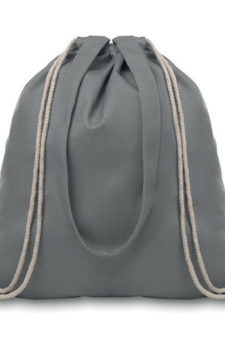 MOIRA Eco-Friendly 220g Canvas Tote with Drawstring Closure - GiftRetail MO9041