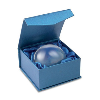 OVALE Elegant Glass Sphere Paperweight and Magnifier - GiftRetail MO9056