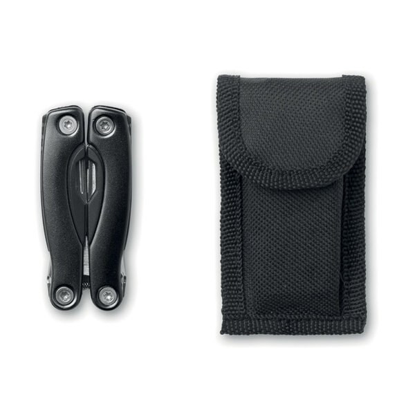 ALOQUIN MINI Compact Stainless Steel Multi-Tool with Pouch - GiftRetail MO9144