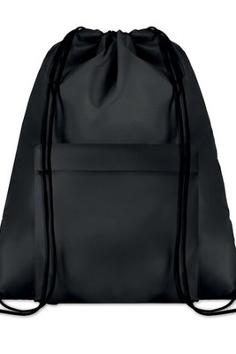 POCKET SHOOP Large 210D Polyester Drawstring Bag with Pocket - GiftRetail MO9177