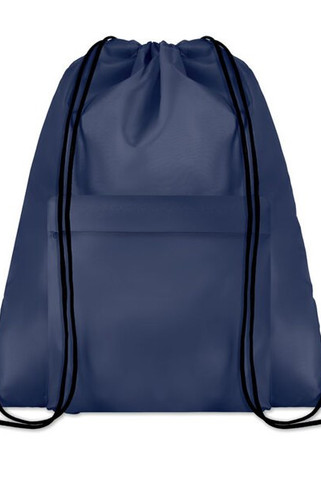 POCKET SHOOP Large 210D Polyester Drawstring Bag with Pocket - GiftRetail MO9177