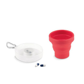 GiftRetail MO9196 - CUP PILL Silicone foldable cup