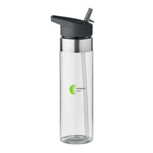 GiftRetail MO9227 - SICILIA 650 ml BPA-Free Tritan Bottle with Steel Details
