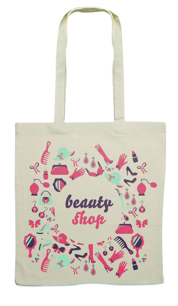 GiftRetail MO9267 - COTTONEL Eco-Friendly 140gr/m² Cotton Shopping Tote Bag