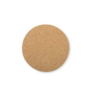 BIERPON Round cork coaster - GiftRetail MO9298