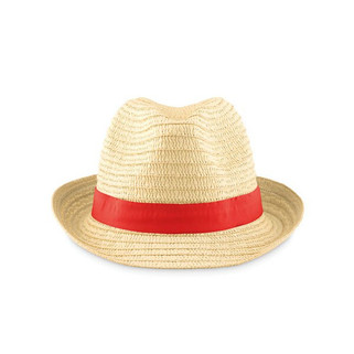 BOOGIE Stylish Summer Paper Straw Hat with Band - GiftRetail MO9341