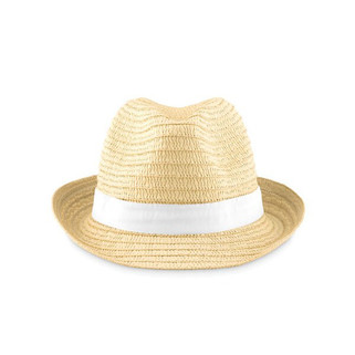 BOOGIE Stylish Summer Paper Straw Hat with Band - GiftRetail MO9341