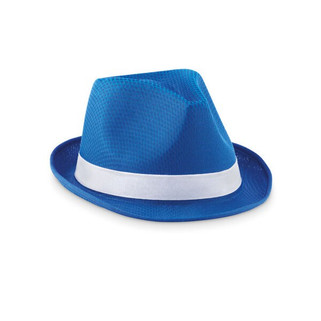 WOOGIE Vibrant Polyester Straw Hat with White Band - GiftRetail MO9342