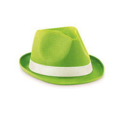 GiftRetail MO9342 - WOOGIE Vibrant Polyester Straw Hat with White Band