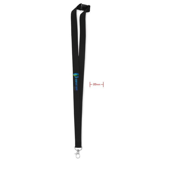 GiftRetail MO9354 - PANY Sikkerheds Lanyard med Krog og Brudfunktion 20 mm
