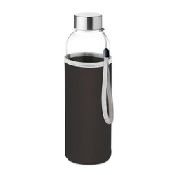 GiftRetail MO9358 - UTAH GLASS Eco-Friendly 500ml Glass Bottle with Neoprene Cover