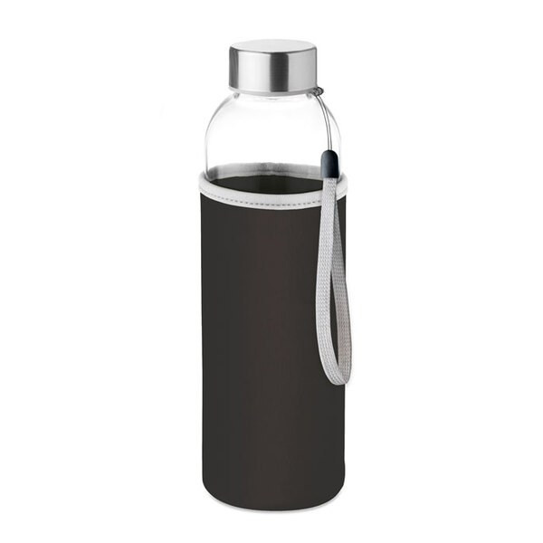 UTAH GLASS Eco-Friendly 500ml Glass Bottle with Neoprene Cover - GiftRetail MO9358