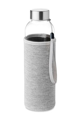 UTAH GLASS Eco-Friendly 500ml Glass Bottle with Neoprene Cover - GiftRetail MO9358