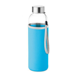 UTAH GLASS Eco-Friendly 500ml Glass Bottle with Neoprene Cover - GiftRetail MO9358