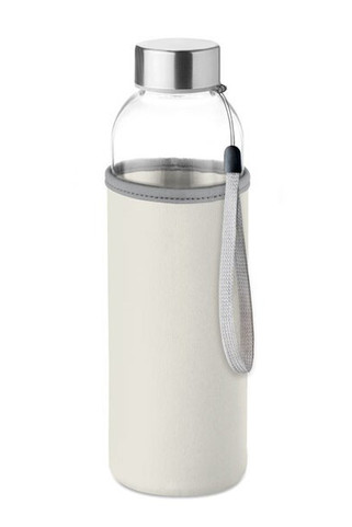 UTAH GLASS Eco-Friendly 500ml Glass Bottle with Neoprene Cover - GiftRetail MO9358