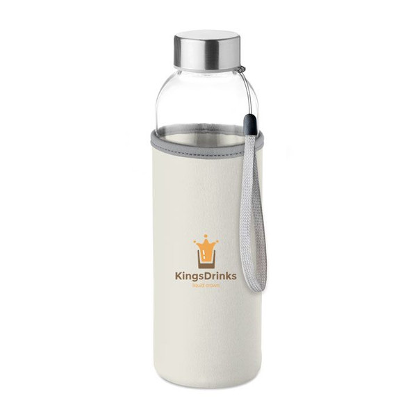 GiftRetail MO9358 - UTAH GLASS Glass bottle in pouch 500ml