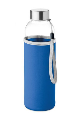 UTAH GLASS Eco-Friendly 500ml Glass Bottle with Neoprene Cover - GiftRetail MO9358