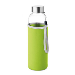 GiftRetail MO9358 - UTAH GLASS Eco-Friendly 500ml Glass Bottle with Neoprene Cover