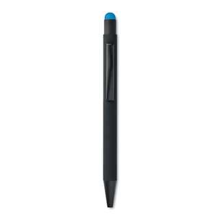 NEGRITO Elegant Aluminium Stylus Pen with Blue Ink - GiftRetail MO9393