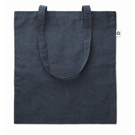 GiftRetail MO9424 - COTTONEL DUO Eco-Friendly Two-Tone Recycled Cotton Shopping Bag