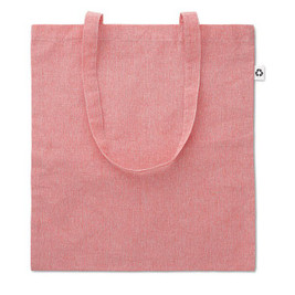 GiftRetail MO9424 - COTTONEL DUO Eco-Friendly Two-Tone Recycled Cotton Shopping Bag