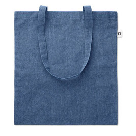 GiftRetail MO9424 - COTTONEL DUO Eco-Friendly Two-Tone Recycled Cotton Shopping Bag