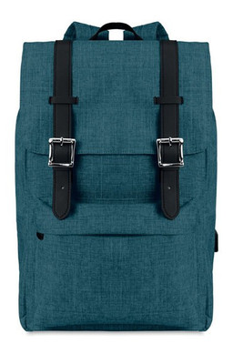 RIGA 600D Polyester Laptop Backpack with USB Port - GiftRetail MO9439